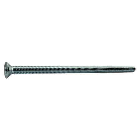 Midwest Fastener 5/16"-18 x 6 in Phillips Flat Machine Screw, Zinc Plated Steel, 25 PK 54712